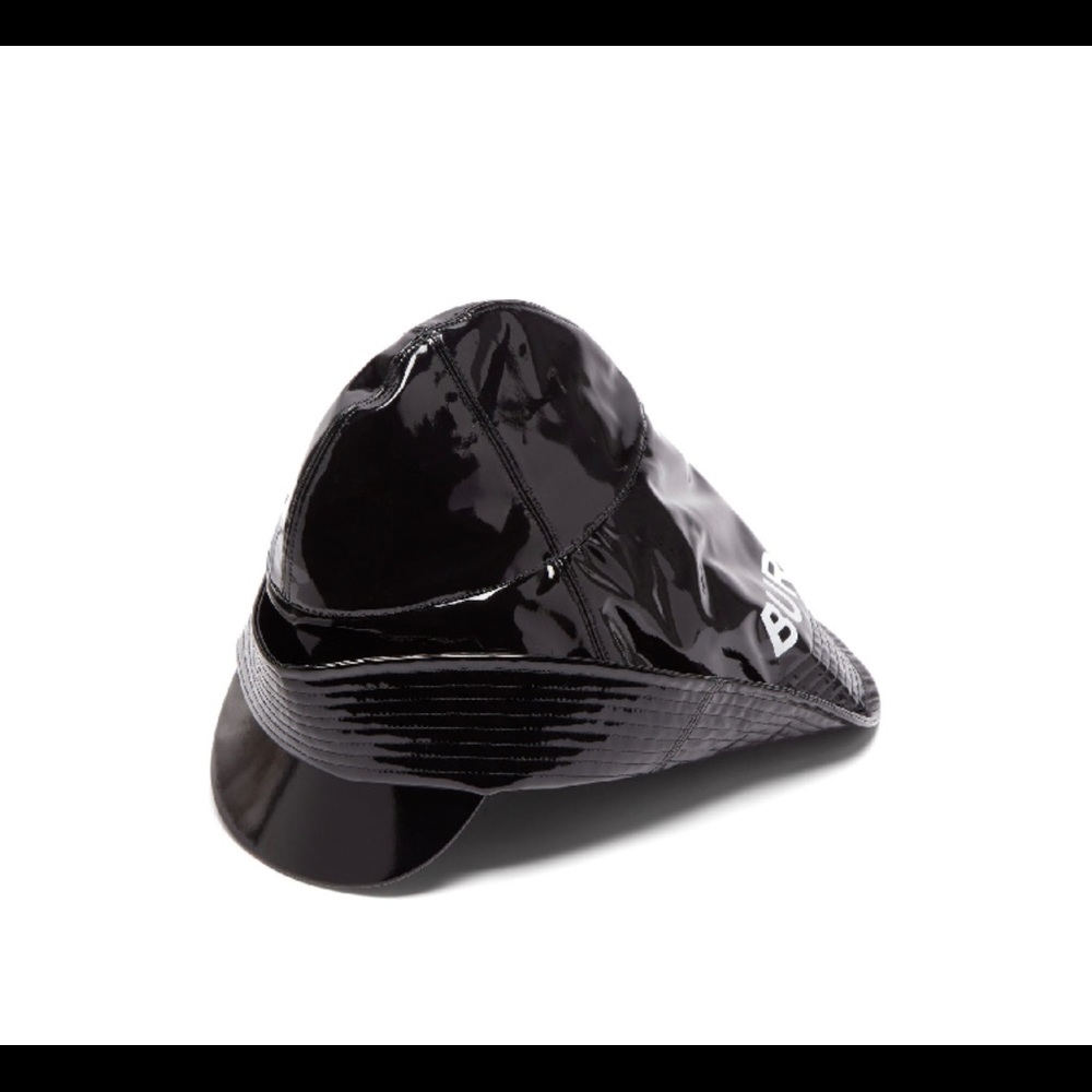 Authentic $690 Burberry Vinyl Printed Rain Hat - Picture 4 of 9